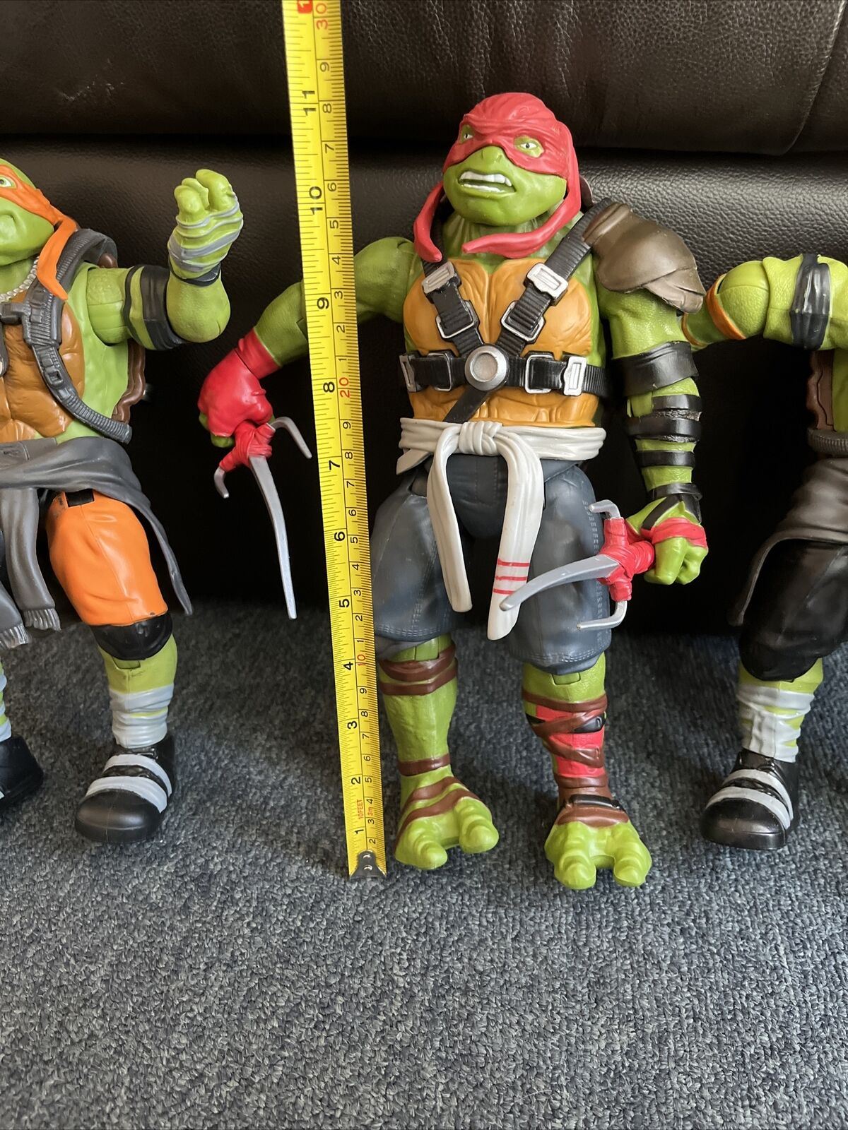 3x Teenage Mutant Ninja Turtles Out Of The Shadows 2015 Playmates 26cm 10 Inches