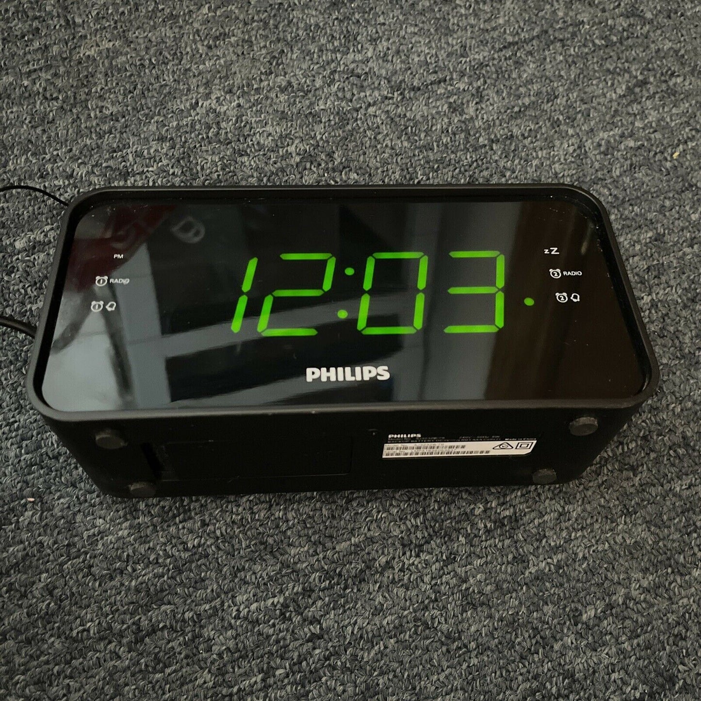 Philips Big Large Display AJ3232B/70 Alarm Clock Radio