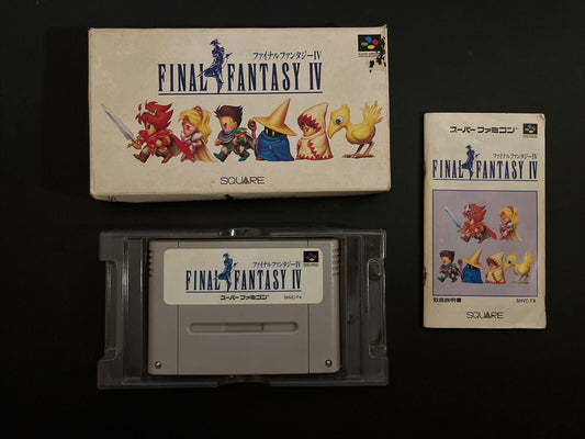 Final Fantasy IV 4 - Super Famicom Nintendo SNES NTSC-J JAPAN Game Complete