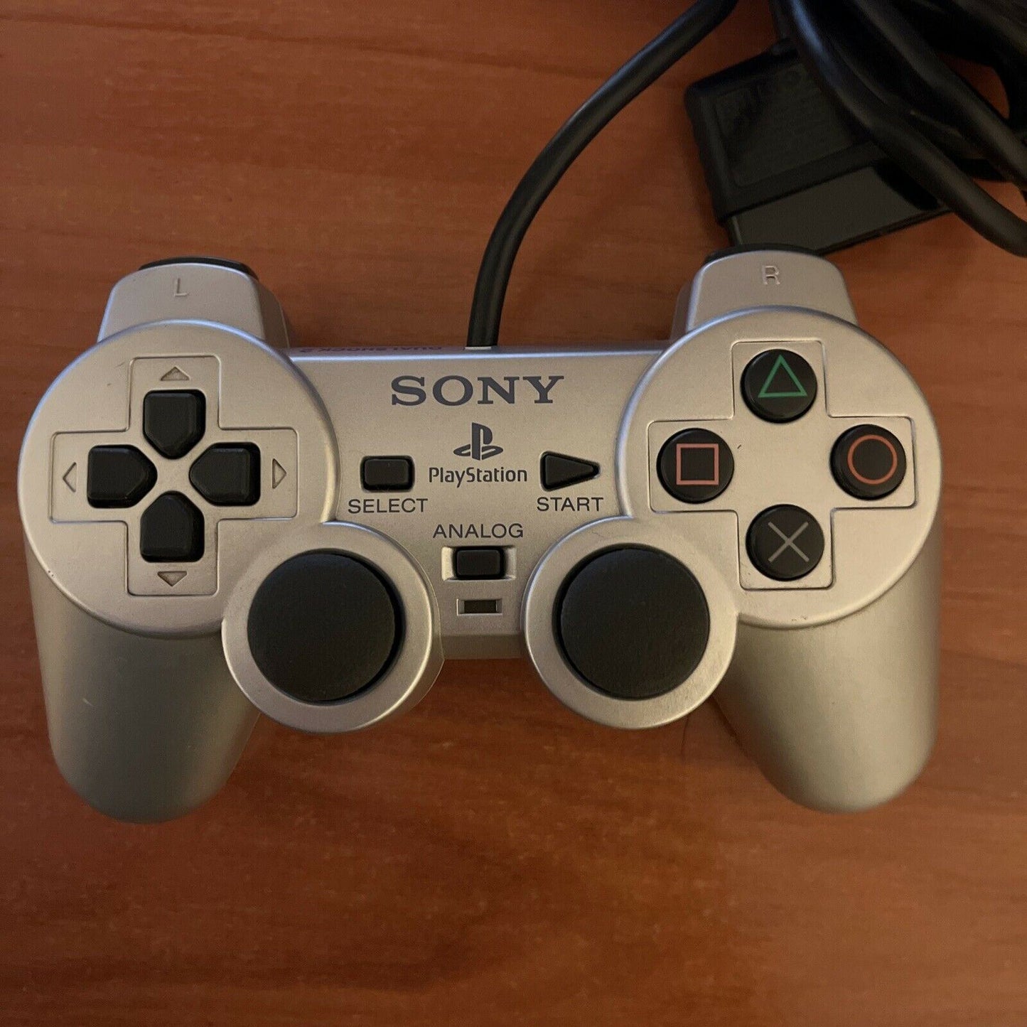 Genuine Official Sony PlayStation PS2 Dualshock Controller Silver - Rare