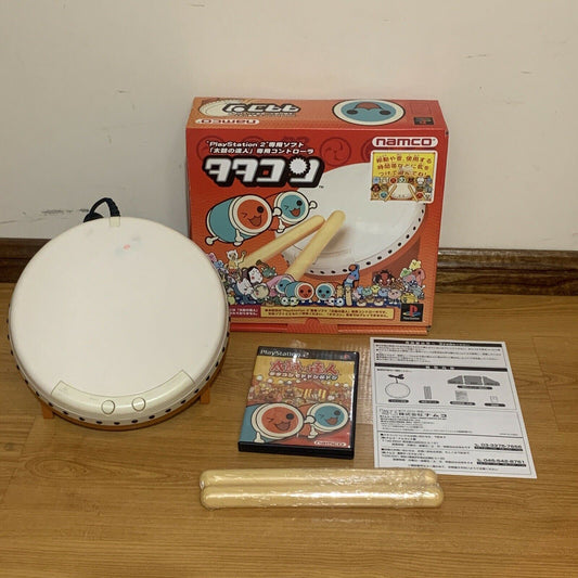 Taiko no Tatsujin Drum Set - Sony PS2 NTSC-J Japan Game with Taiko & Sticks