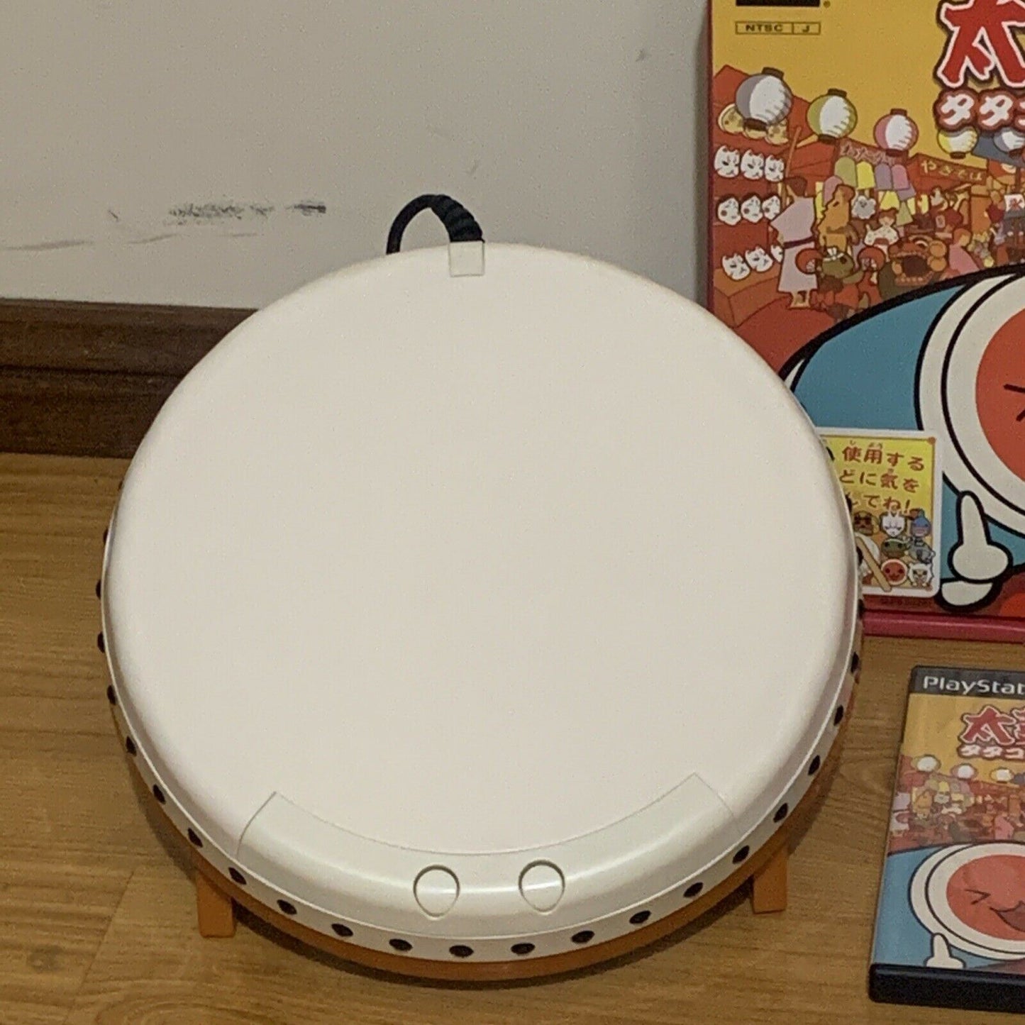 Taiko no Tatsujin Drum, Sticks & Game - Sony Playstation 2 PS2 Japan NTSC-J Set