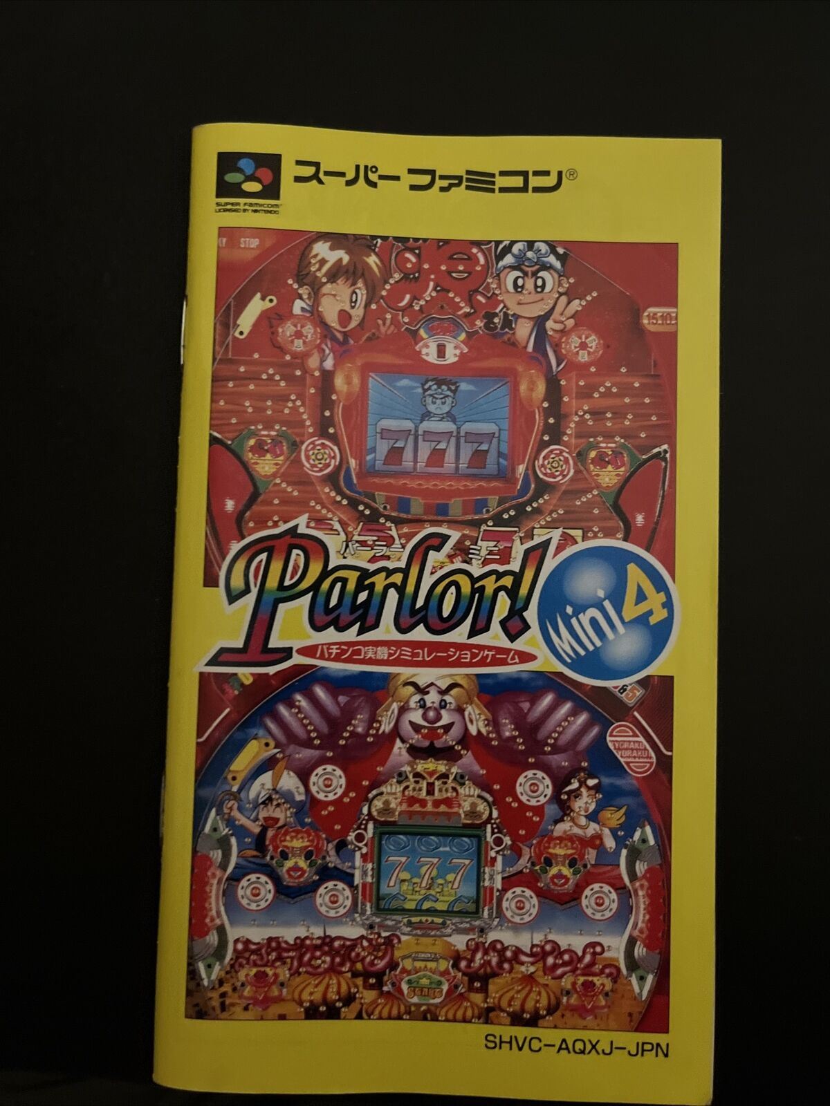 Parlor! Mini 4: Pachinko Jikki - Super Famicom Nintendo SNES NTSC-J JAPAN Game