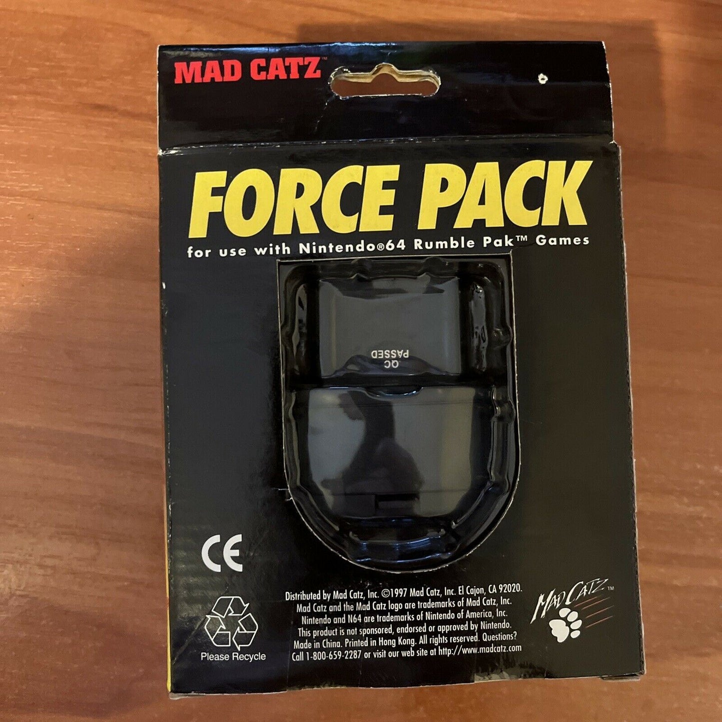 Mad Catz Force Pack For Nintendo 64 Rumble Pak