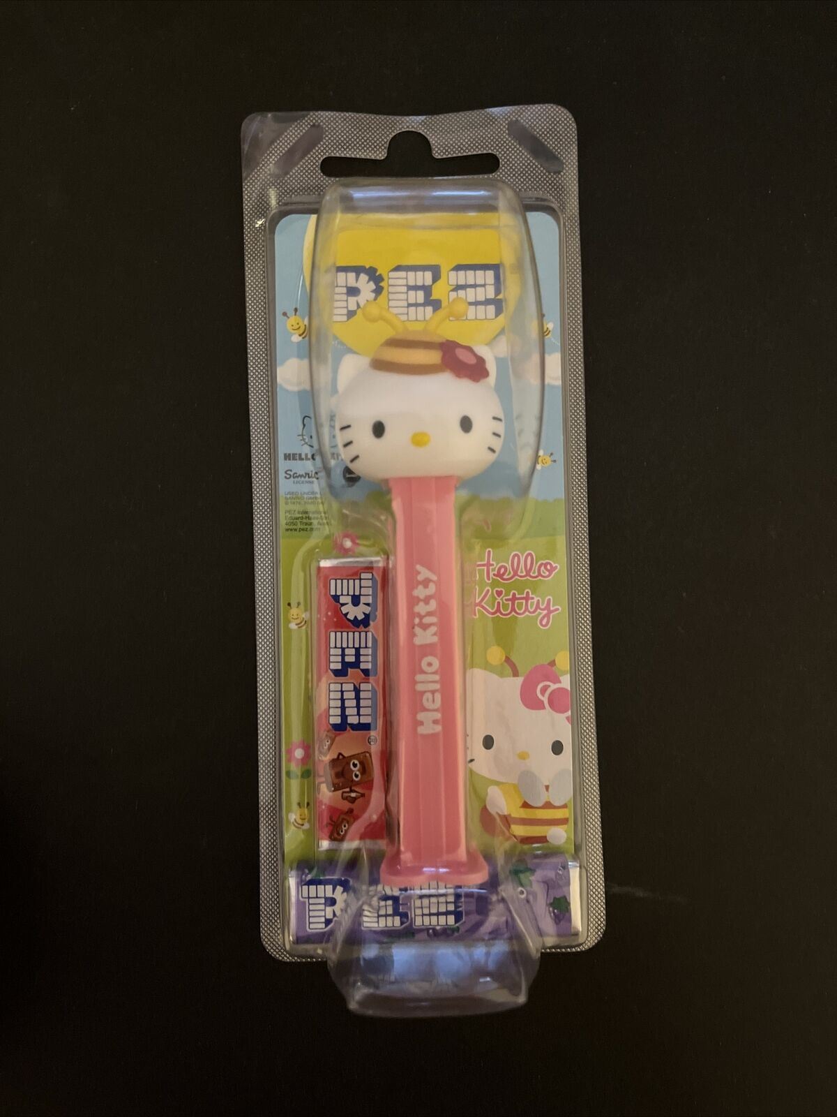 3x  Genuine Official Hello Kitty Pez Set - Hello Kitty, Just Bee You, Bee Happy