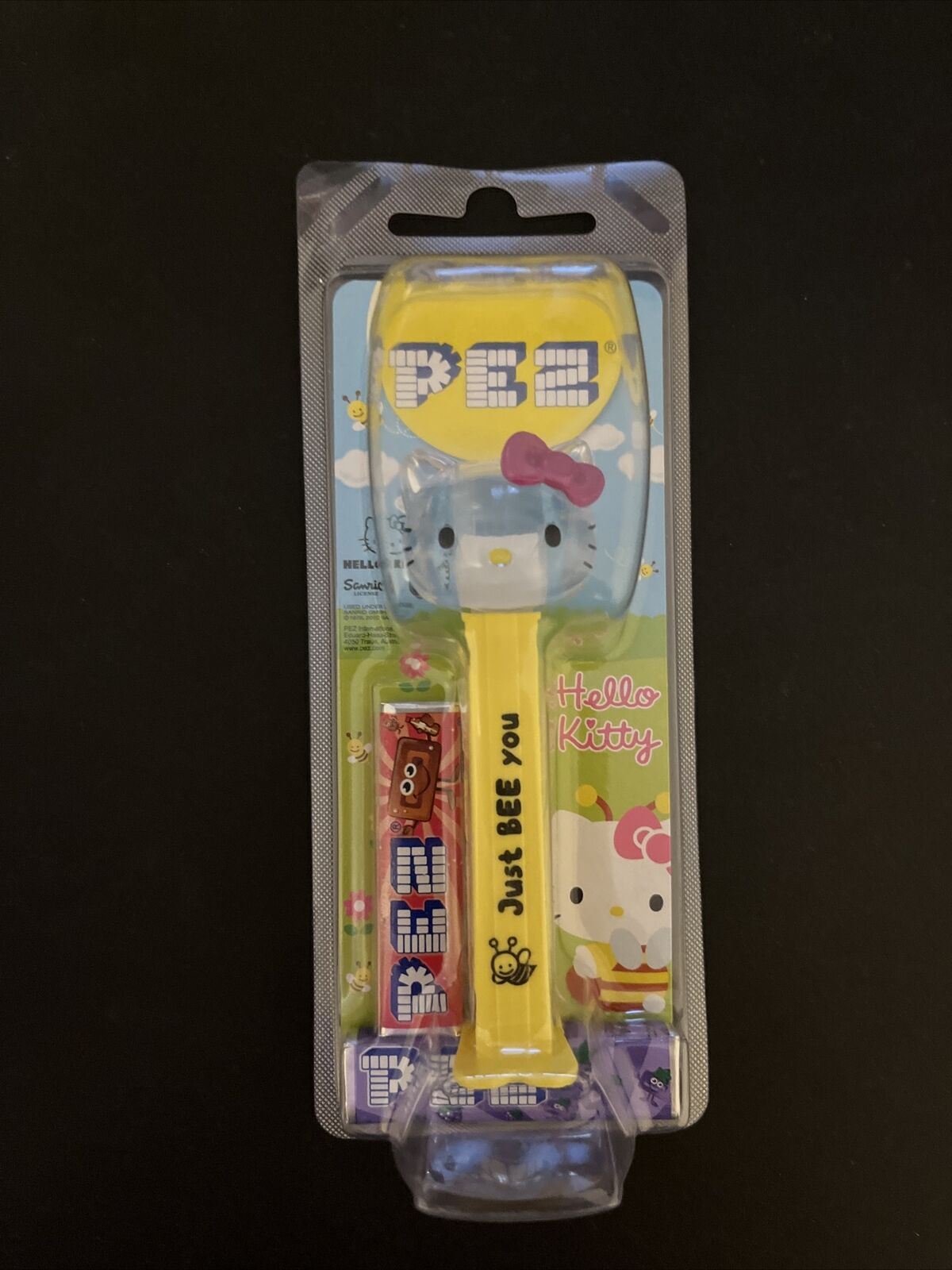 3x  Genuine Official Hello Kitty Pez Set - Hello Kitty, Just Bee You, Bee Happy