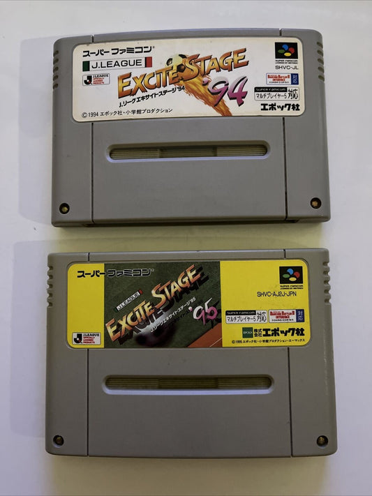 J League Excite Stage 94 & 95 - Super Famicom Nintendo SNES NTSC-J JAPAN Game