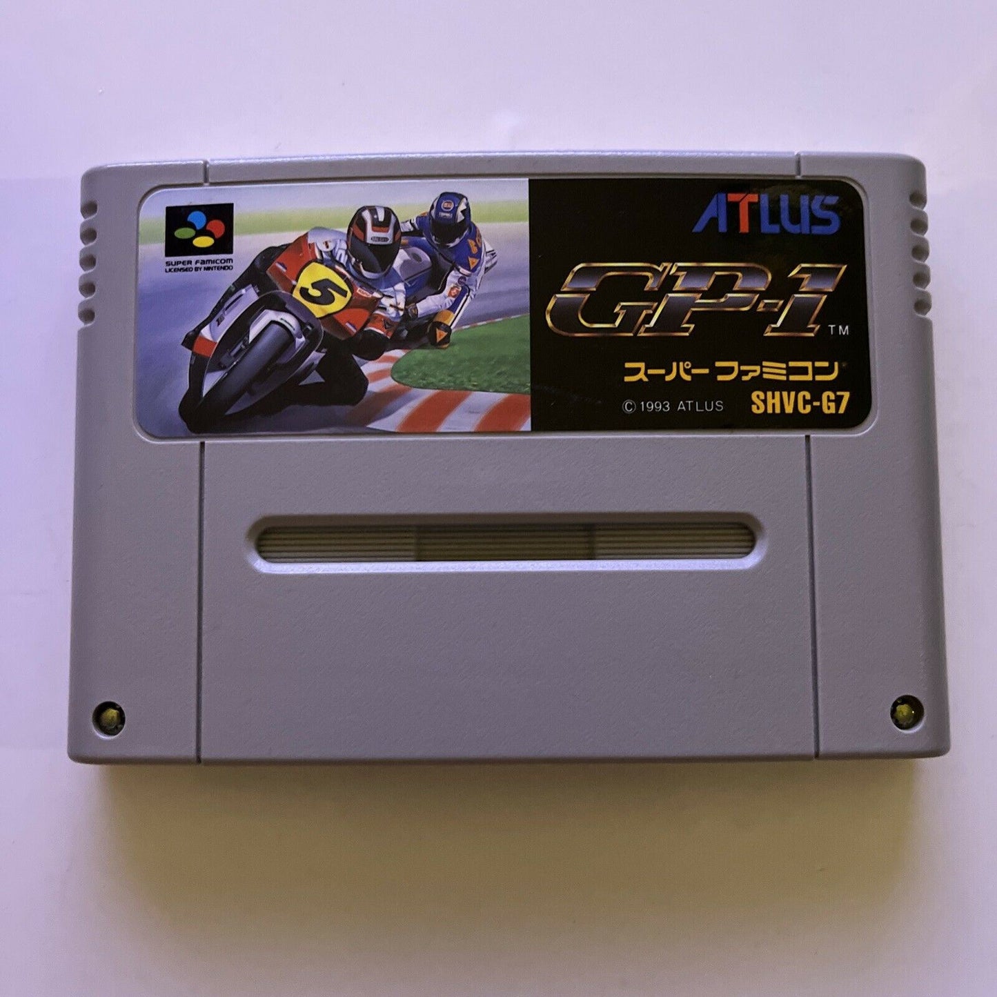 GP-1 Nintendo Super Famicom SNES NTSC-J JAPAN Motorcycle Racing Game