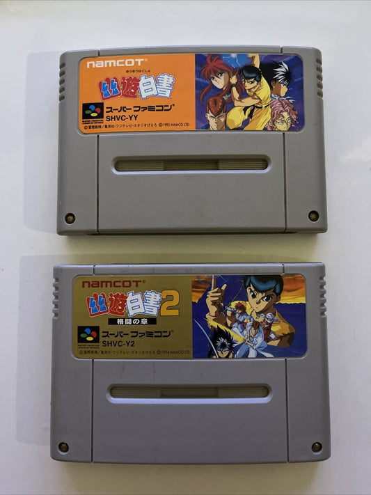 Yu Yu Hakusho 1 & 2 - Nintendo Super Famicom SNES NTSC-J JAPAN Game