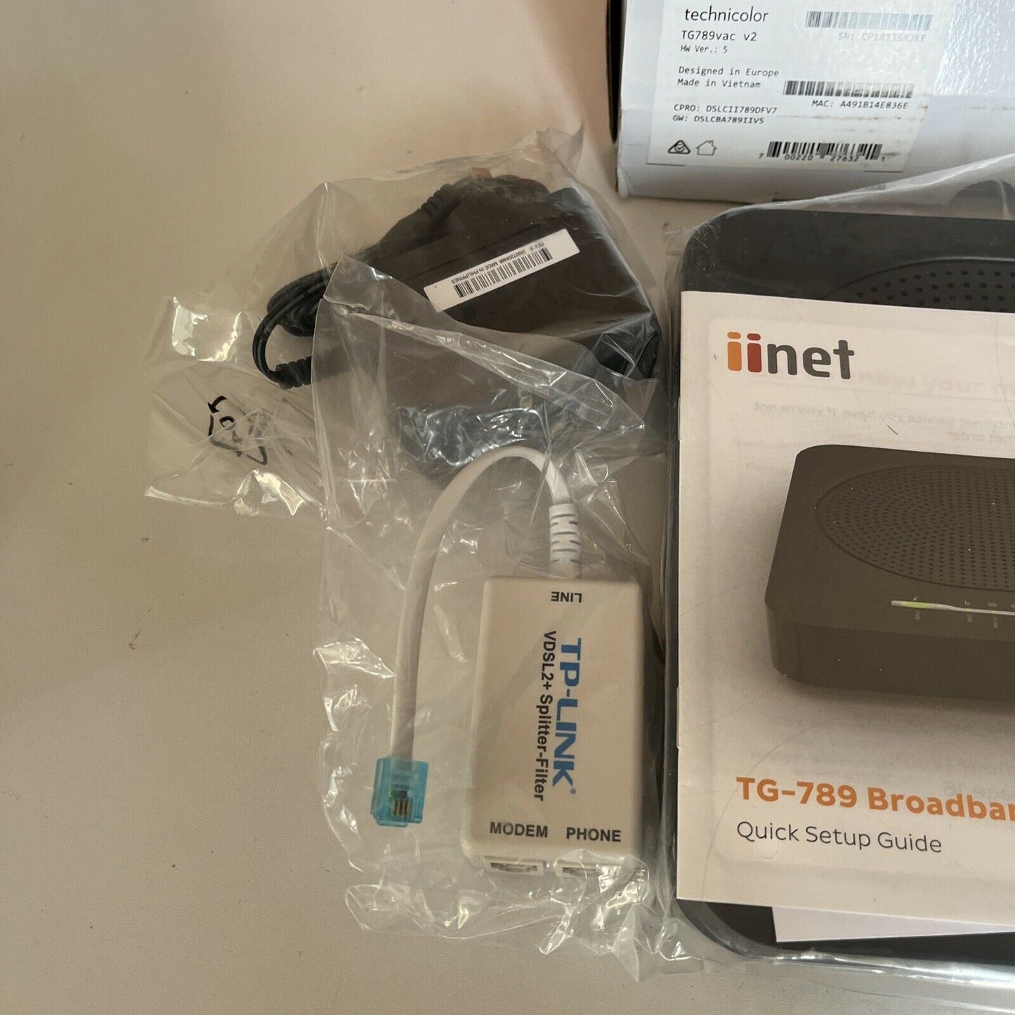iinet Technicolor TG789vac v2 NBN VDSL/ADSL Dual Band Gigabit WiFi Mod ...