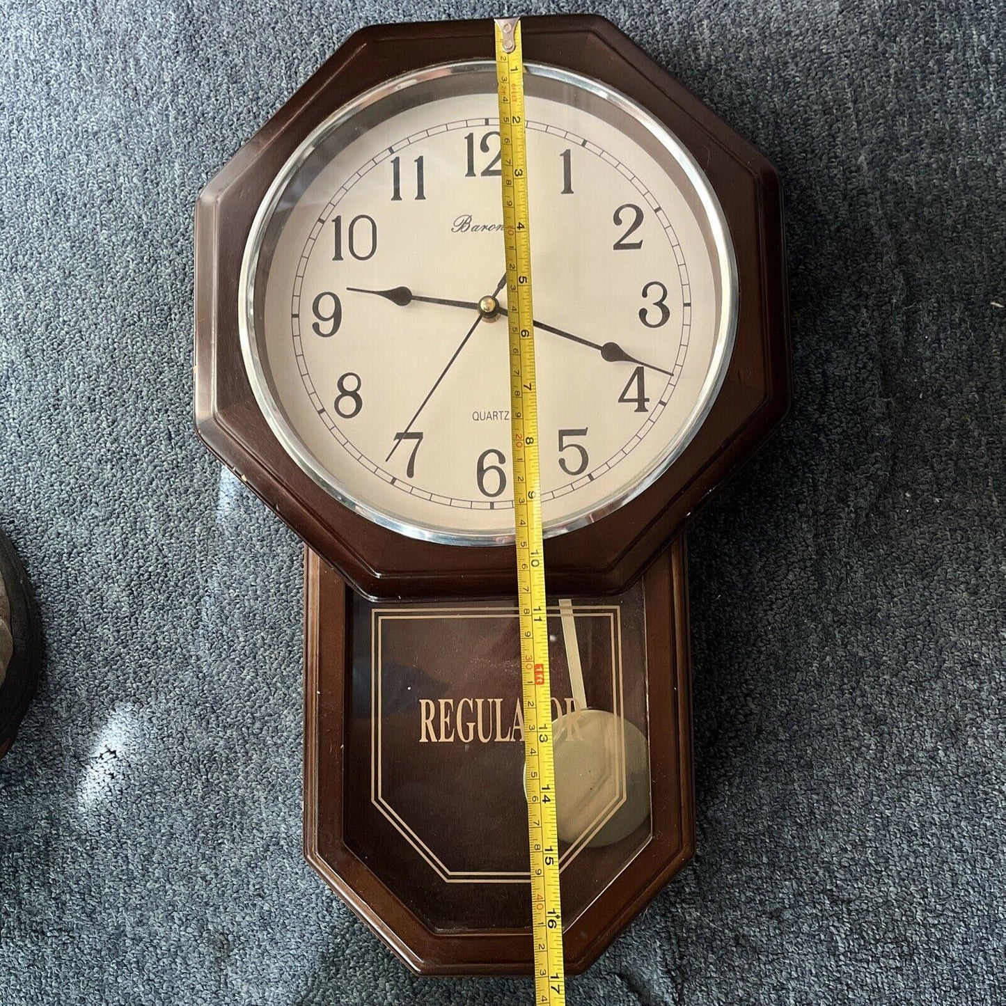 Baronet Regulator Wall Clock 45 X 28cm