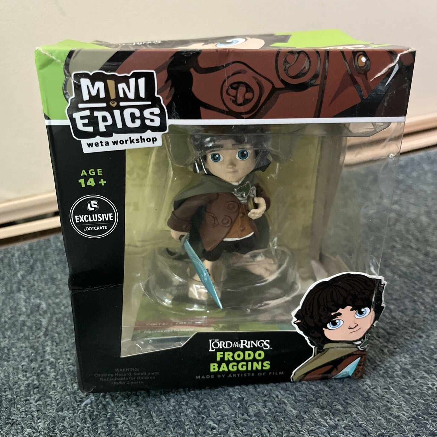 Mini Epics Weta Workshop Frodo Baggins Figure ~ Lootcrate Exclusive