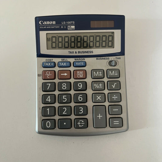 Canon LS-100TS Tax & Business Calculator 10- Digit