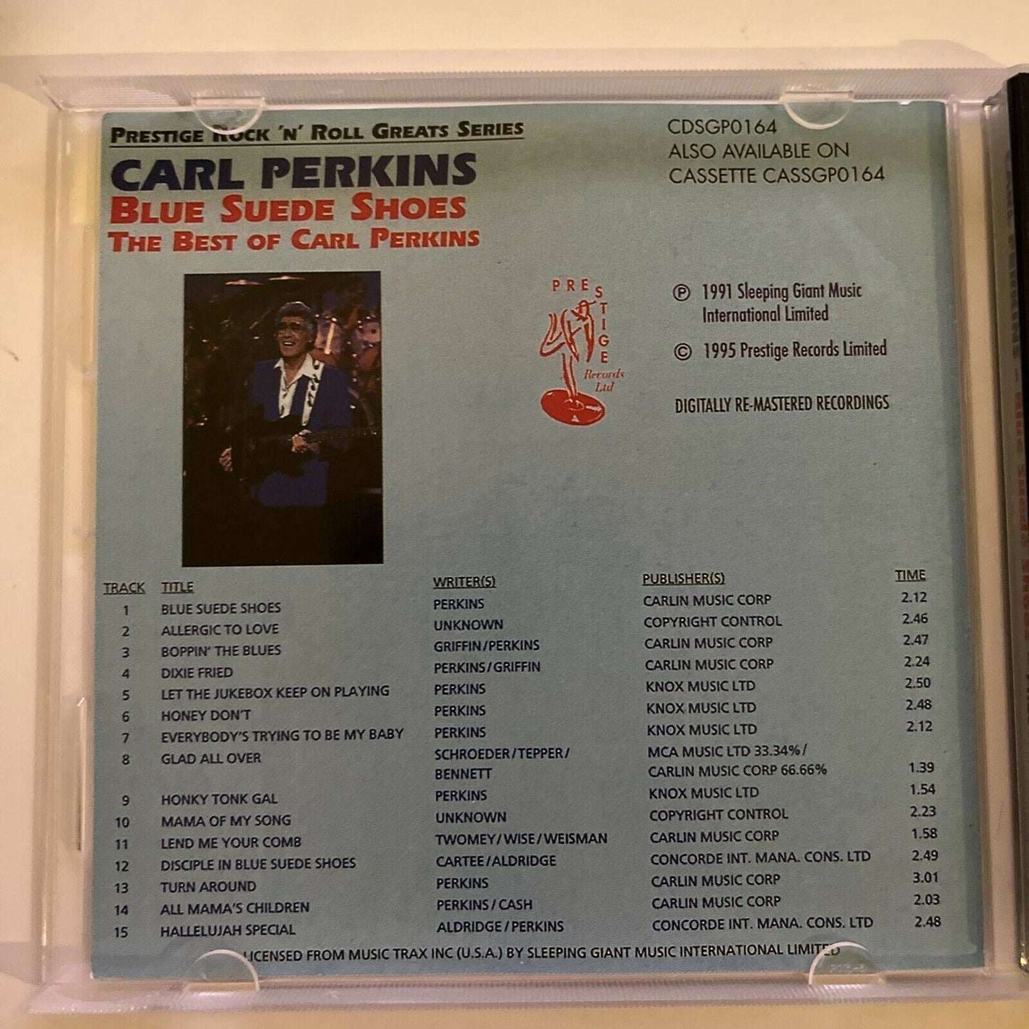 Carl Perkins – Blue Suede Shoes – The Best Of Carl Perkins (CD, 1995) Album