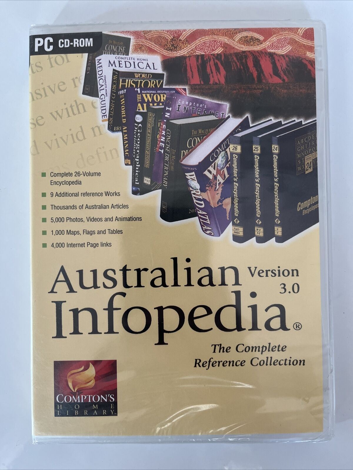 Australian Infopedia Ver 3.0 Compton's Complete Reference Collection PC Windows