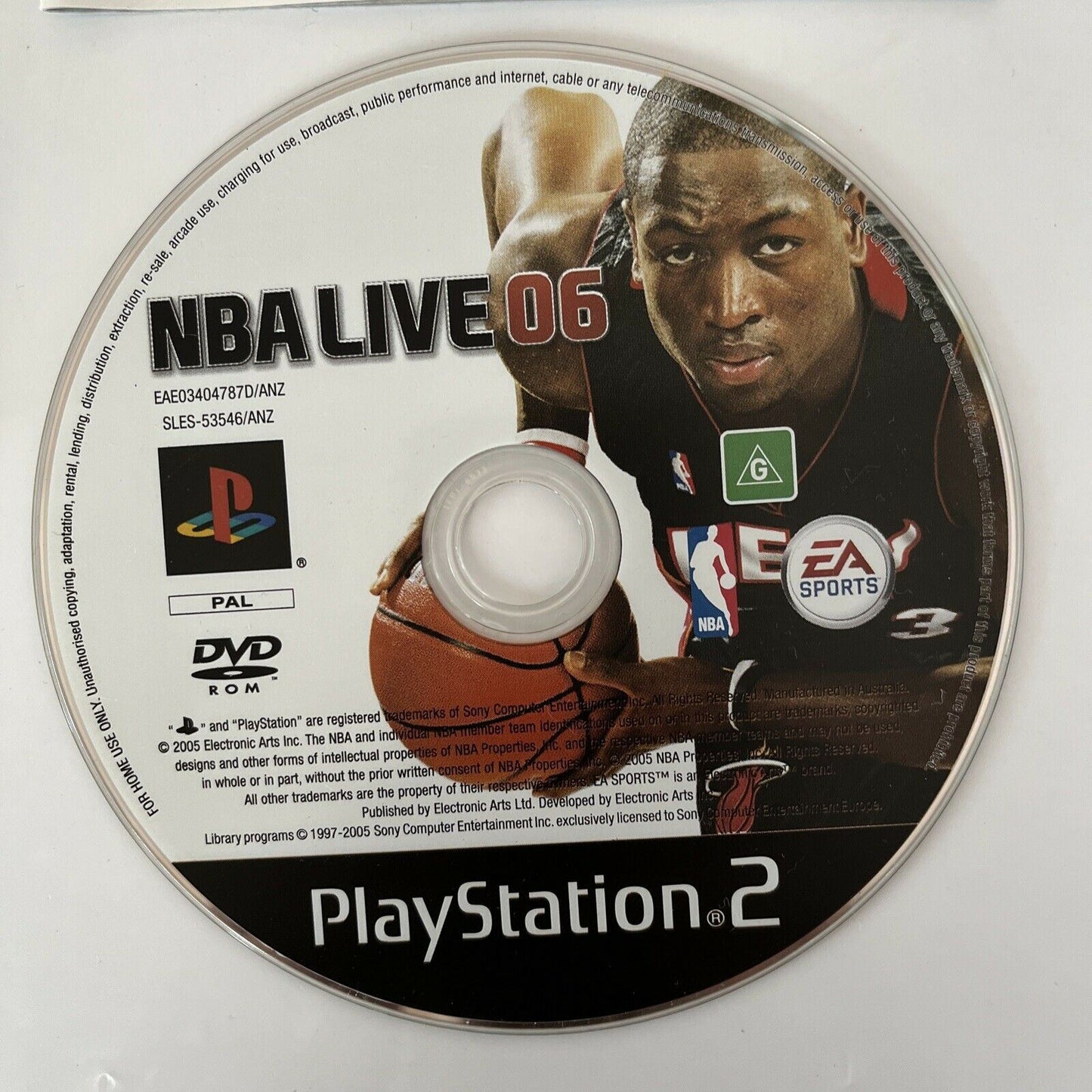 NBA Live 06 - PlayStation PS2 PAL Game with Manual