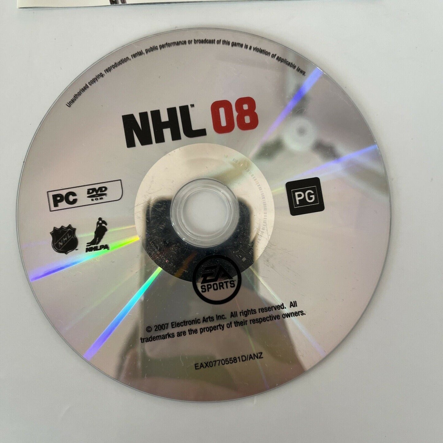 NHL 08 - PC Windows Ice Hockey Game with Manual