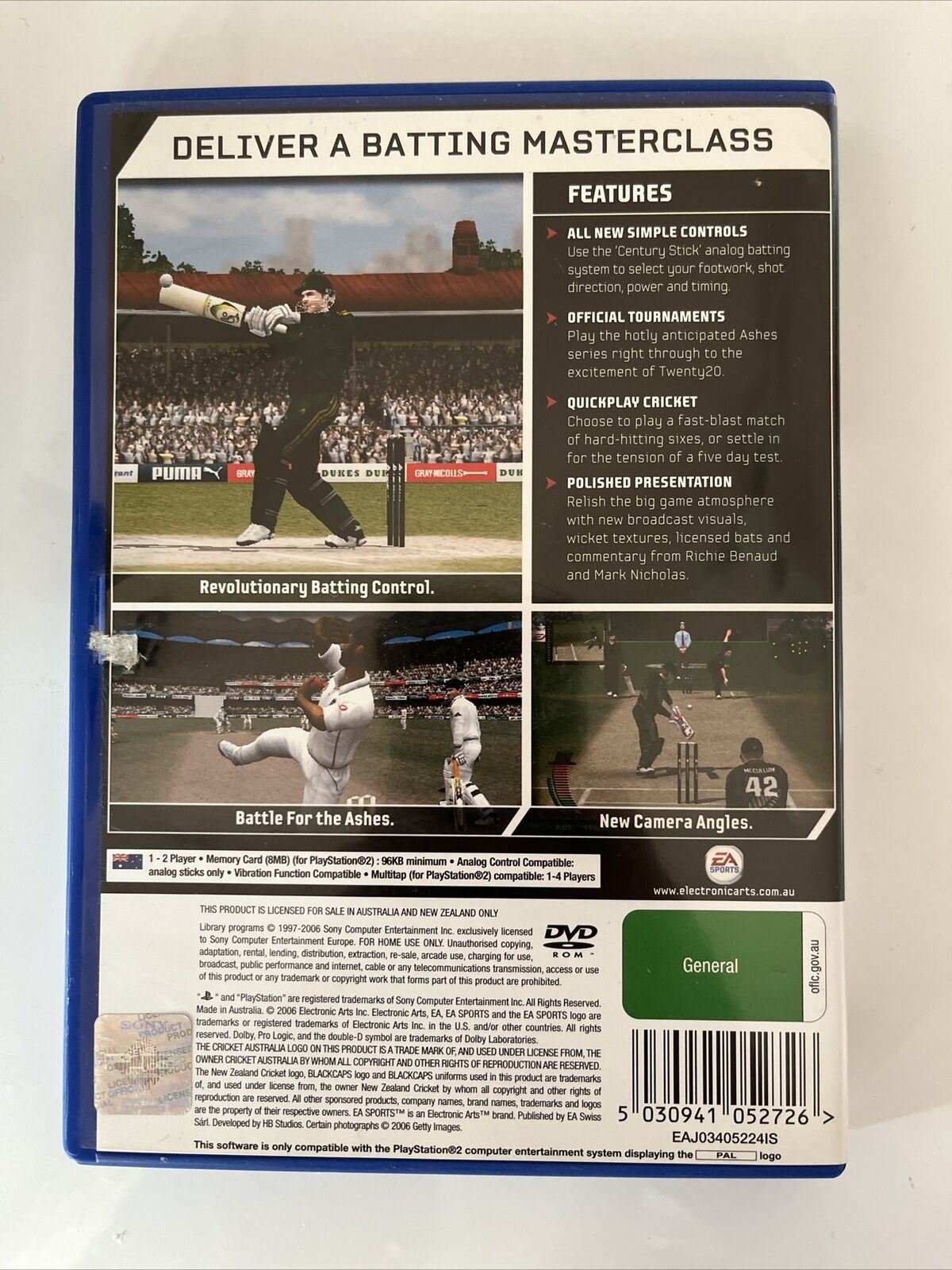 Cricket 07 - Sony Playstation 2 PS2 PAL Game with Manual