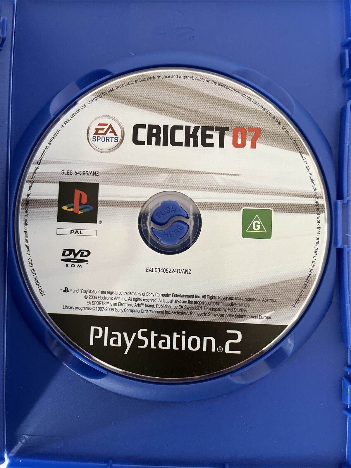 Cricket 07 - Sony Playstation 2 PS2 PAL Game with Manual