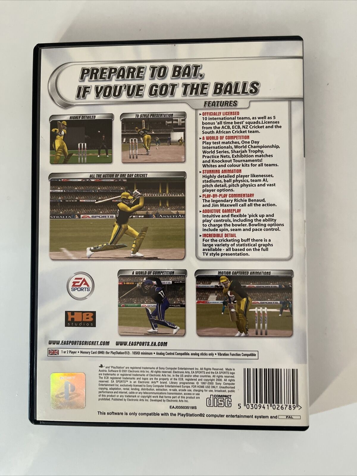 Cricket 2002 - PlayStation PS2 PAL Game