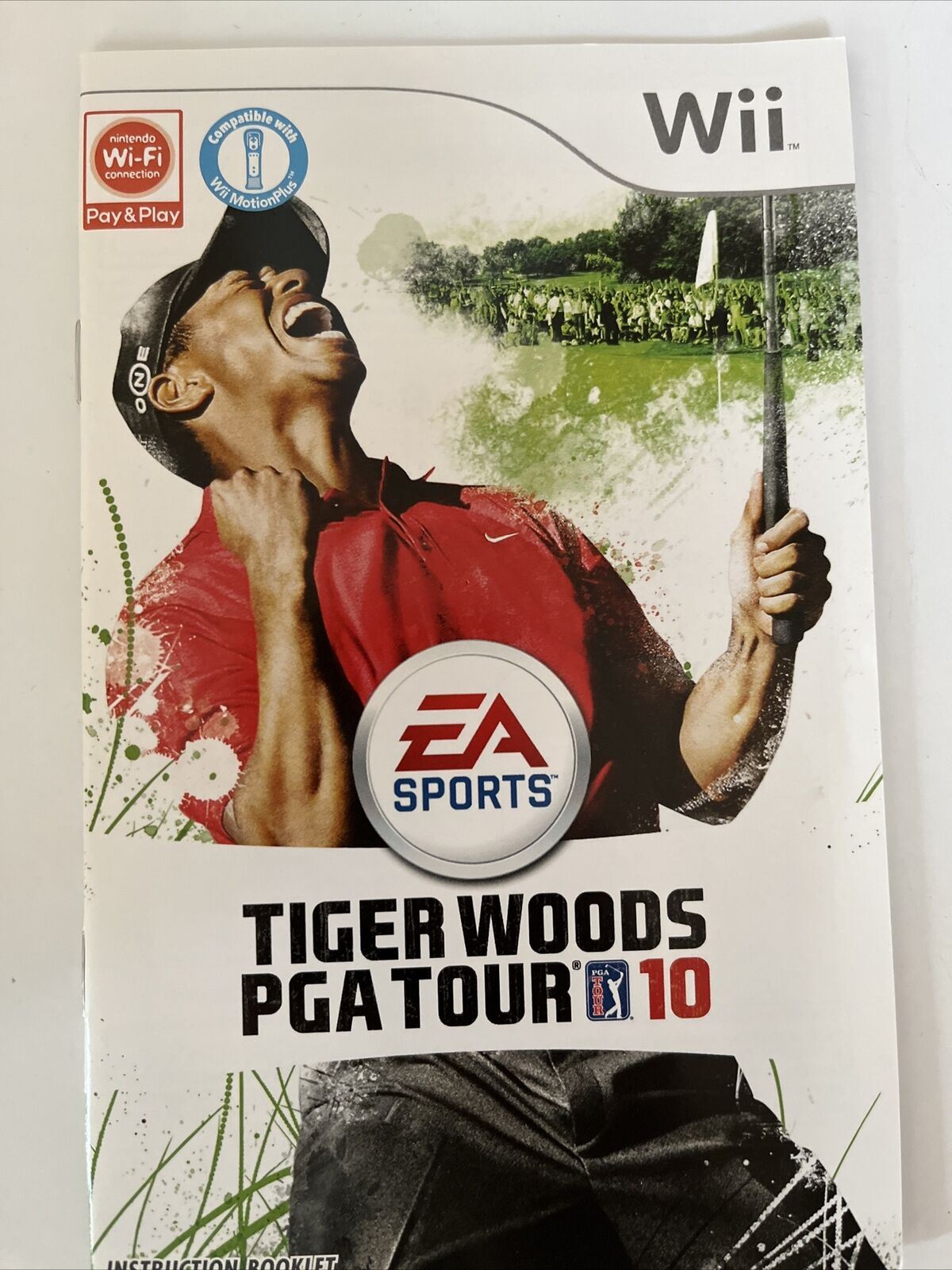 Tiger Woods PGA Tour 10 - Nintendo Wii PAL Golf Game with Manual