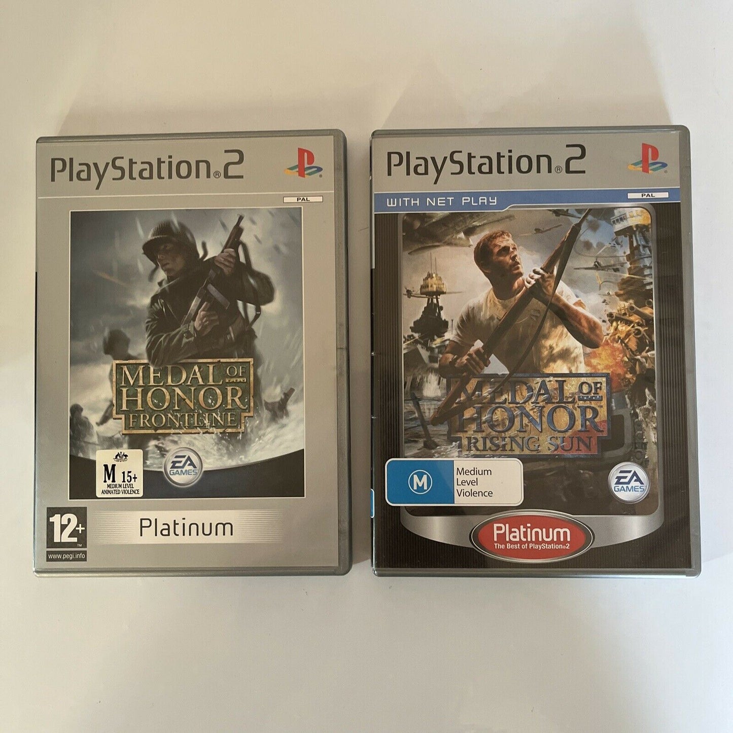 Medal of Honor: Frontline + Rising Sun - Sony Playstation 2 PS2 PAL with Manual