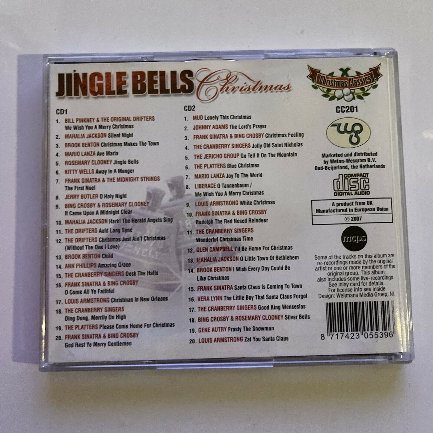 Jingle Bells Christmas (CD, 2-Disc) Christmas Classics with Bing Crosby, Sinatra