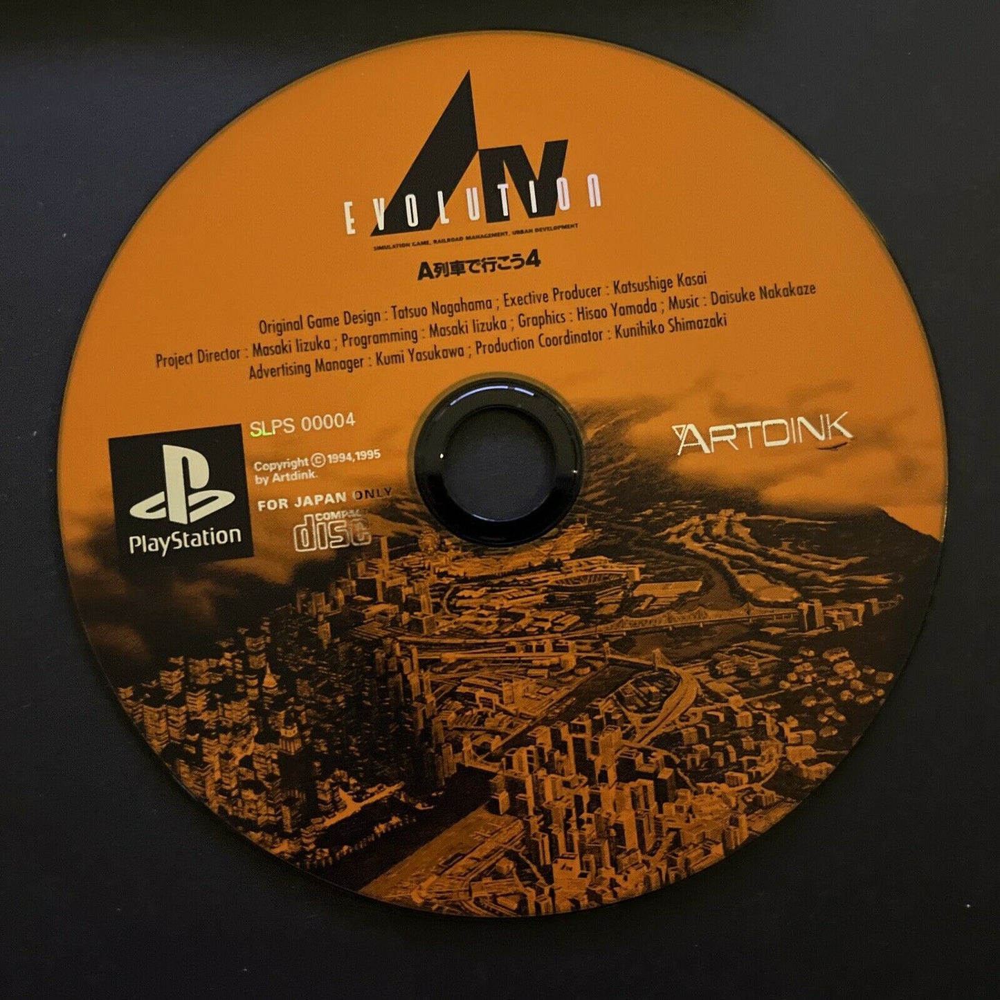 A IV Evolution - PlayStation 1 PS1 NTSC-J JAPAN Sim City Train Game with Manual