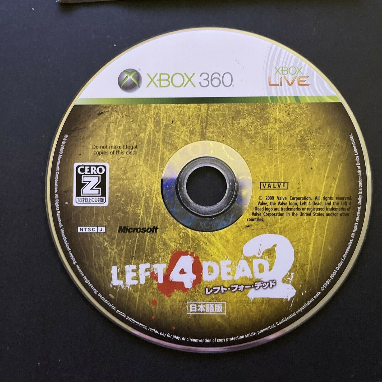 Left 4 Dead 2 - Microsoft XBOX 360 NTSC-J JAPAN Game Complete with Manual