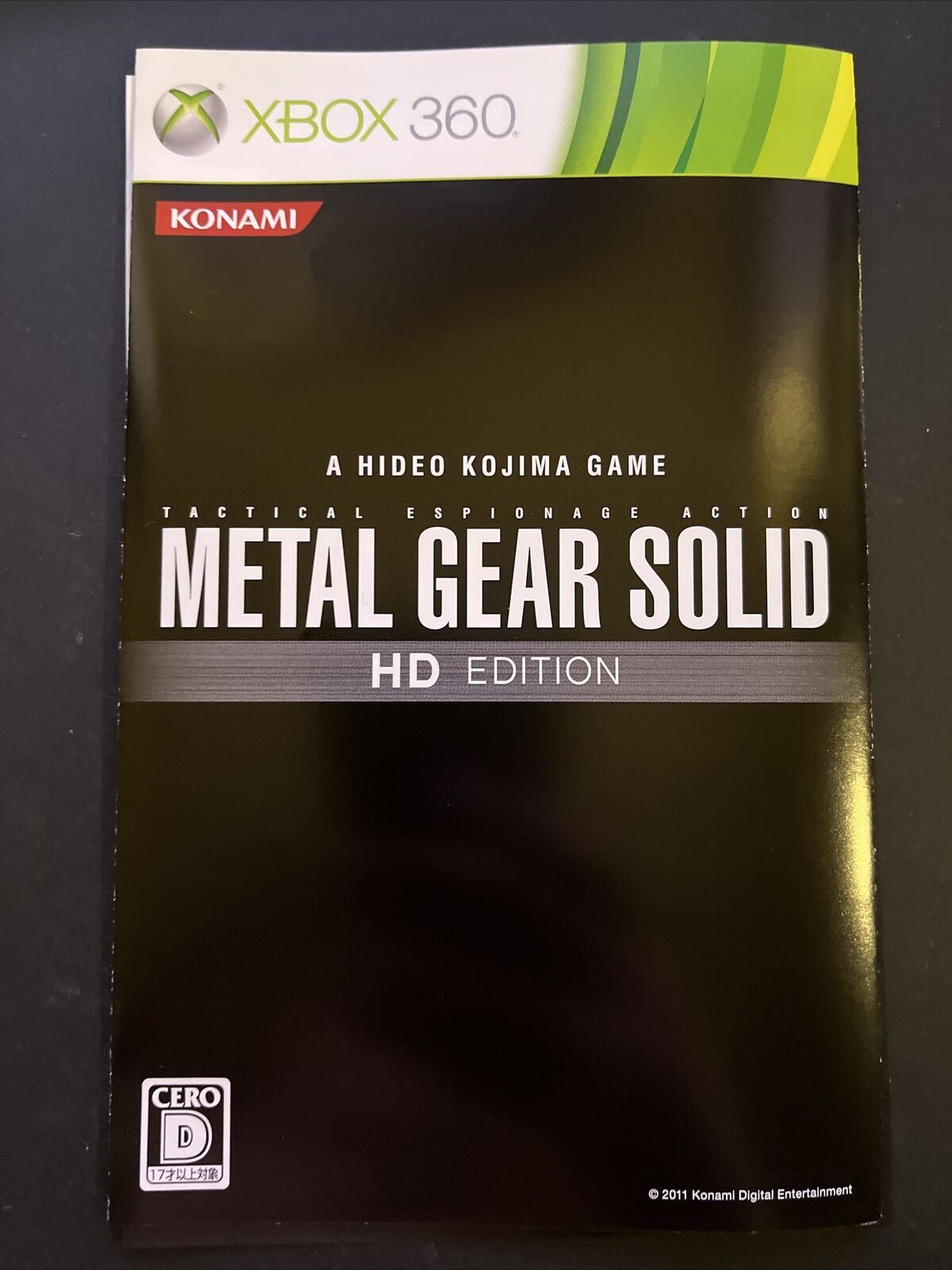 Metal Gear Solid HD Edition - Microsoft XBOX 360 NTSC-J JAPAN Game with Manual