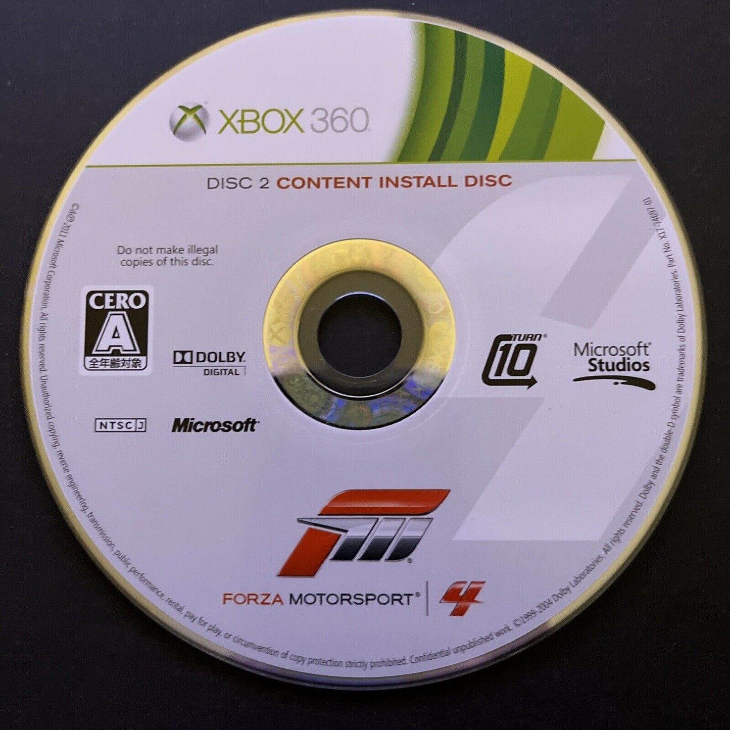 Forza Motorsport 4 - Microsoft XBOX 360 NTSC-J JAPAN Game Complete with Manual