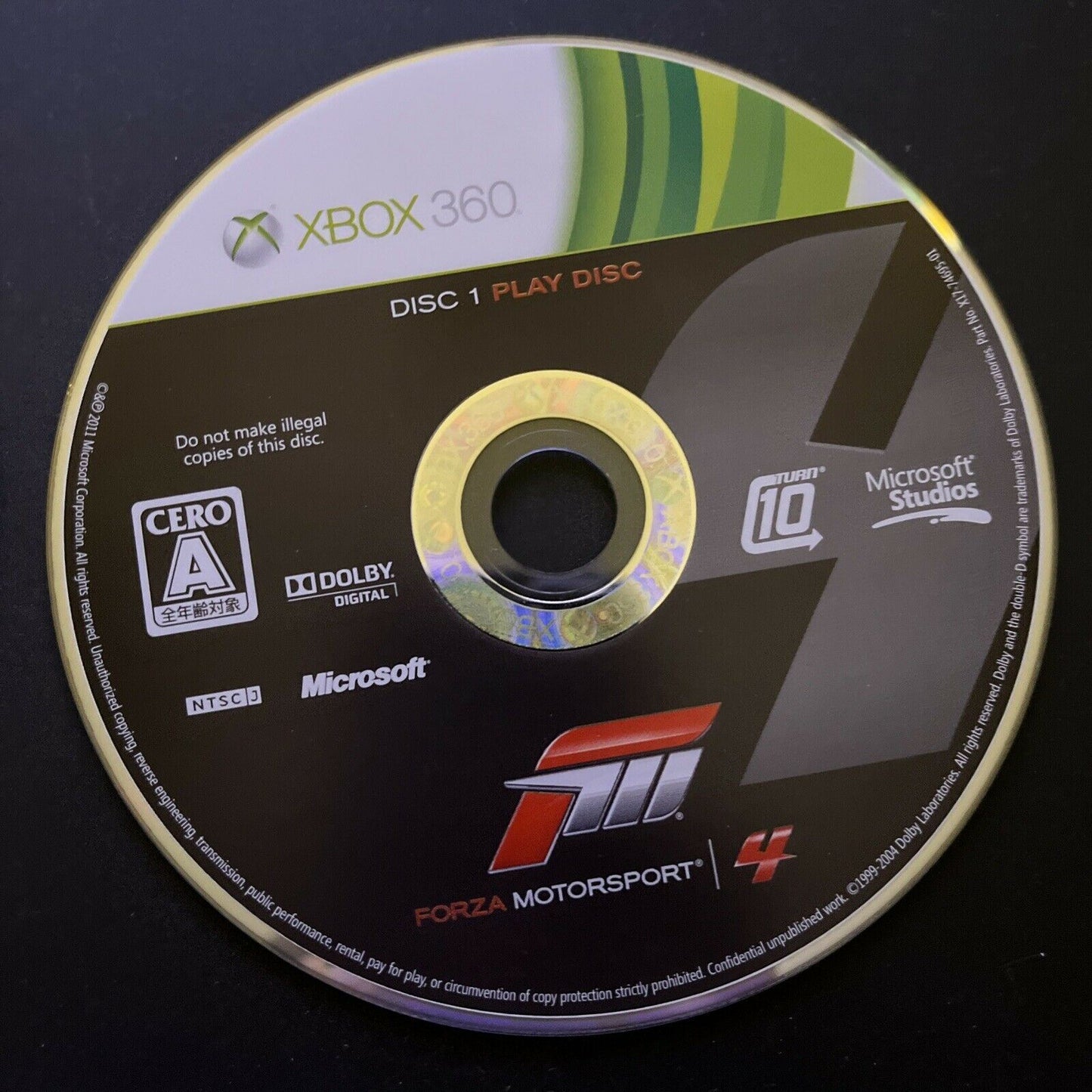 Forza Motorsport 4 - Microsoft XBOX 360 NTSC-J JAPAN Game Complete with Manual