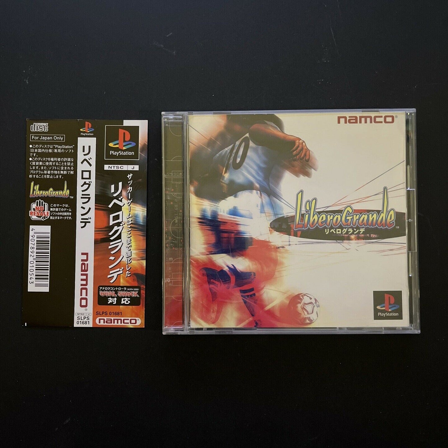 Libero Grande - PlayStation PS1 NTSC-J JAPAN Soccer Football 1998 NAMCO Game