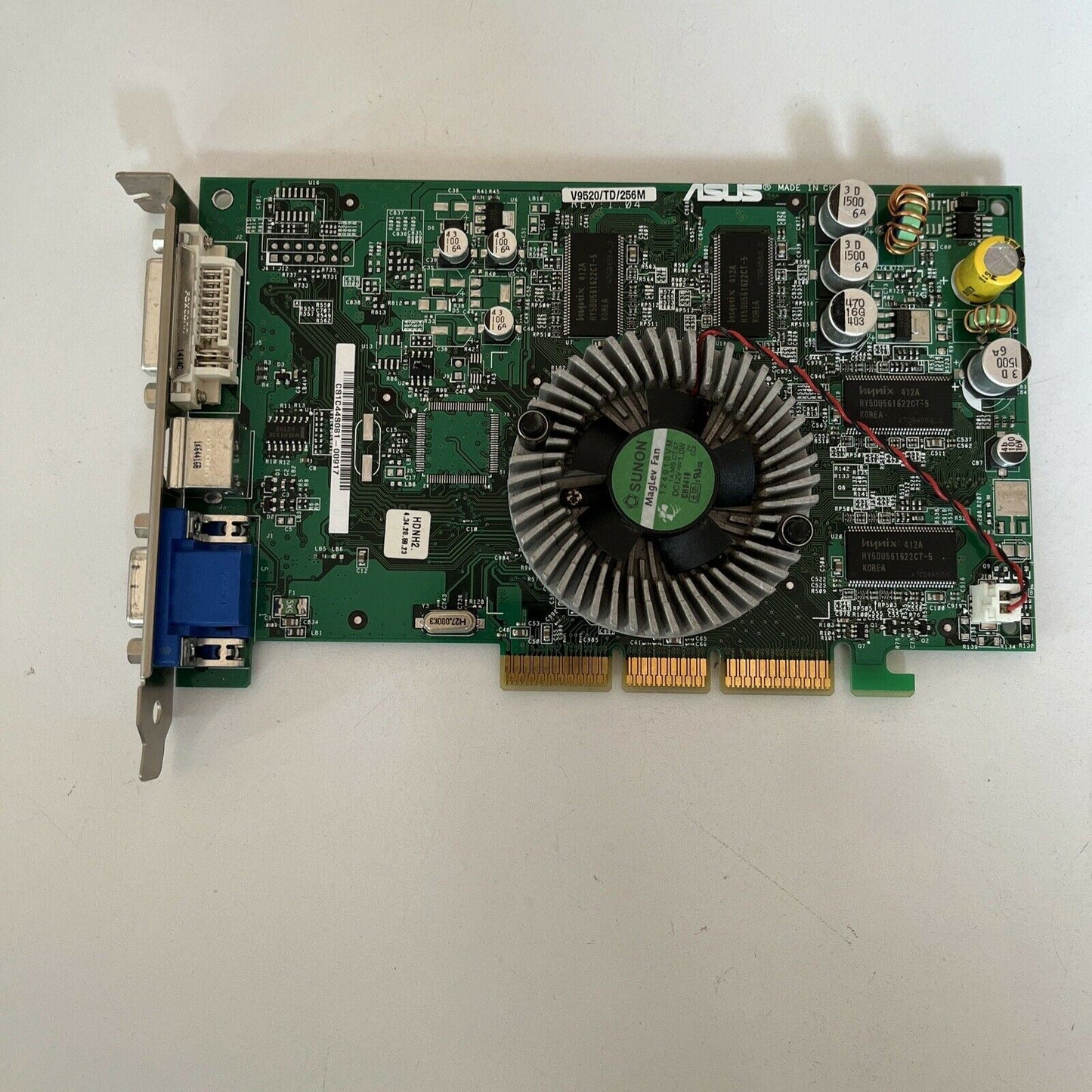 Asus nVidia Geforce FX5200 256MB AGP VGA DVI Graphics Card V9520/TD/256M