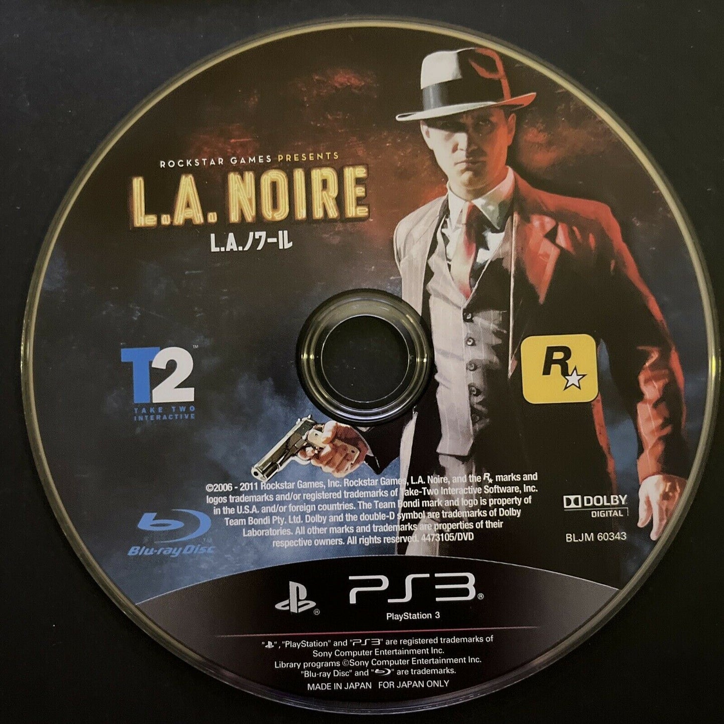 L.A. Noire - PlayStation PS3 JAPAN Rockstar Games Complete with Manual