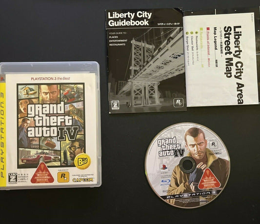 Grand Theft Auto IV GTA 4 - PlayStation PS3 JAPAN Game Complete with Manual