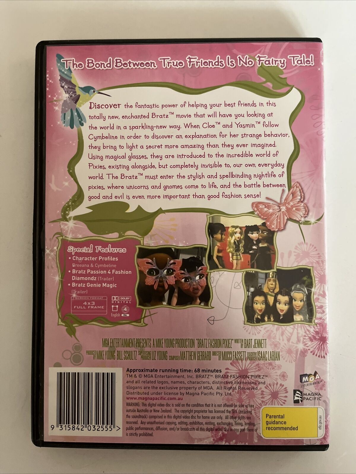 Bratz Fashion Pixiez (DVD, 2007) Region 4