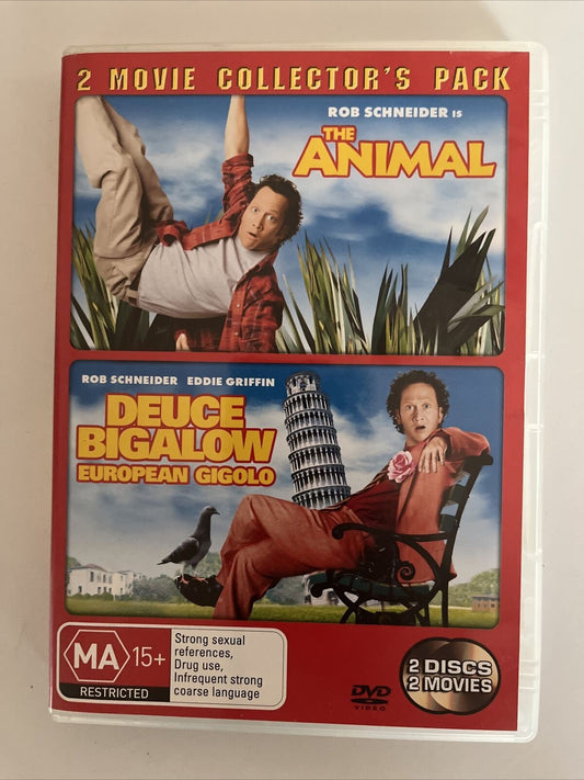The Animal / Deuce Bigalow - Europeam Gigolo (DVD, 2005) Rob Schneider. Region 4