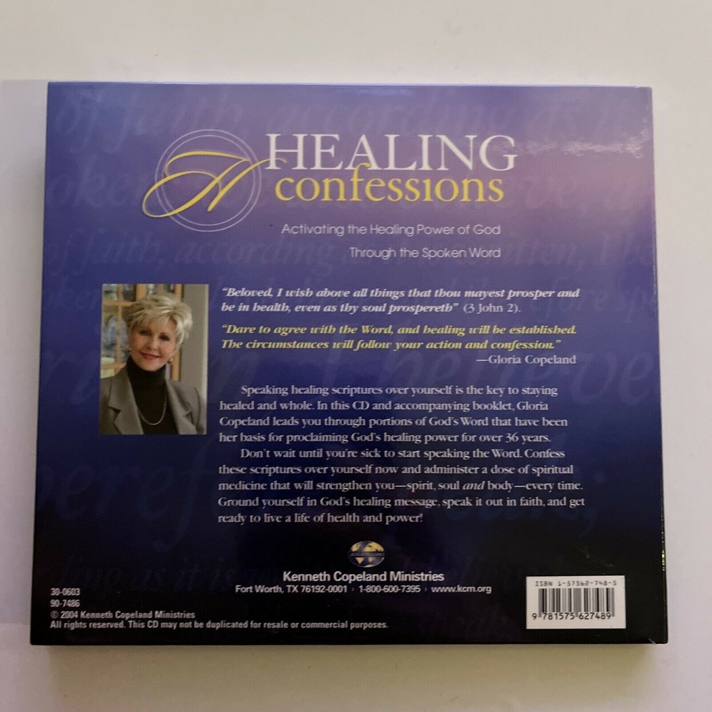 Healing Confessions: Activating the Healing Power of God - Gloria Copeland CD