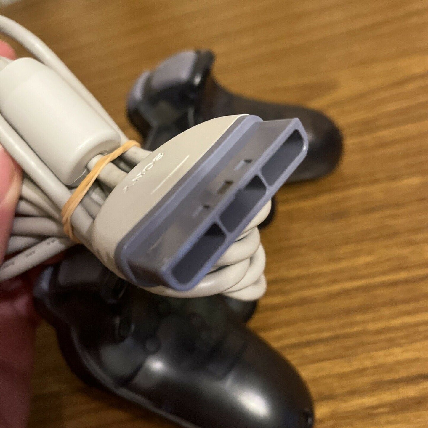 Official Sony PlayStation PS1 PS2 Analog Controller Charcoal Transparent Genuine