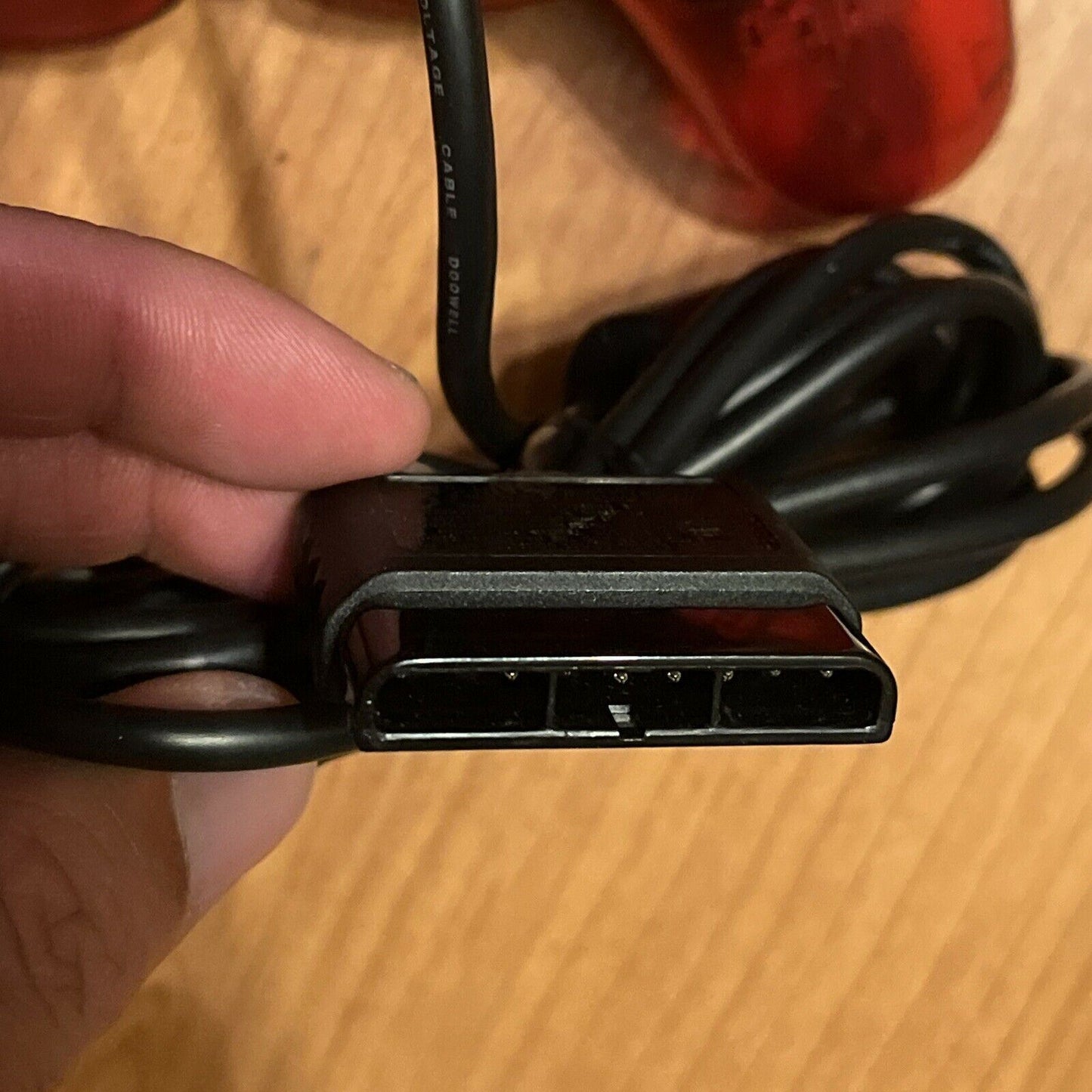 Official Sony Playstation DualShock 2 PS2 Controller Transparent Red Genuine