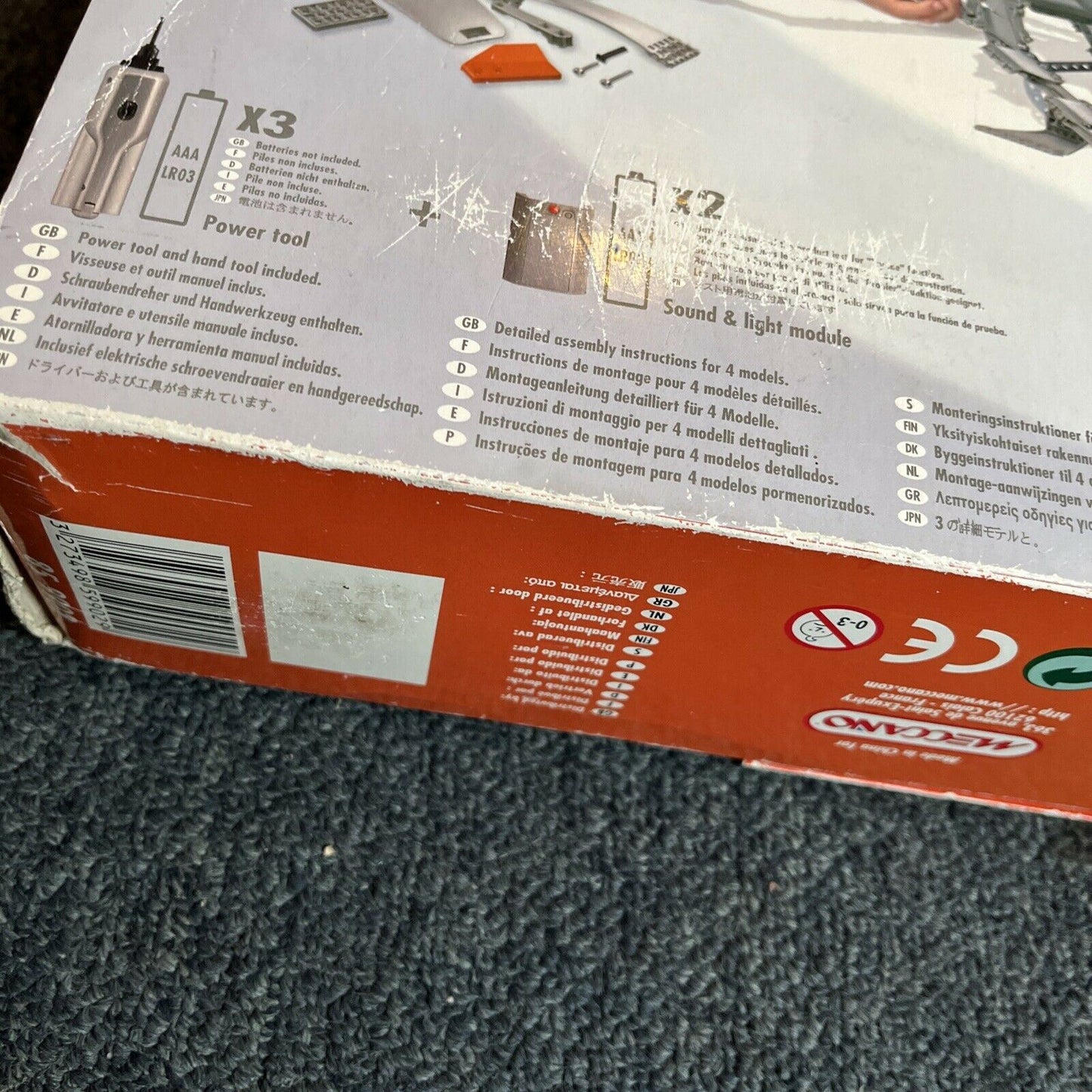 Meccano 9902 Speed Play 4 Models with light & sound Pterodactyl with Power Tool