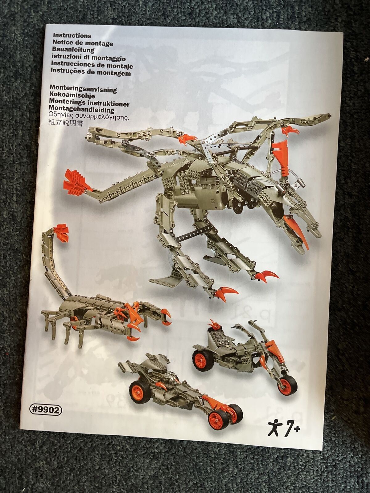 Meccano 9902 Speed Play 4 Models with light & sound Pterodactyl with Power Tool