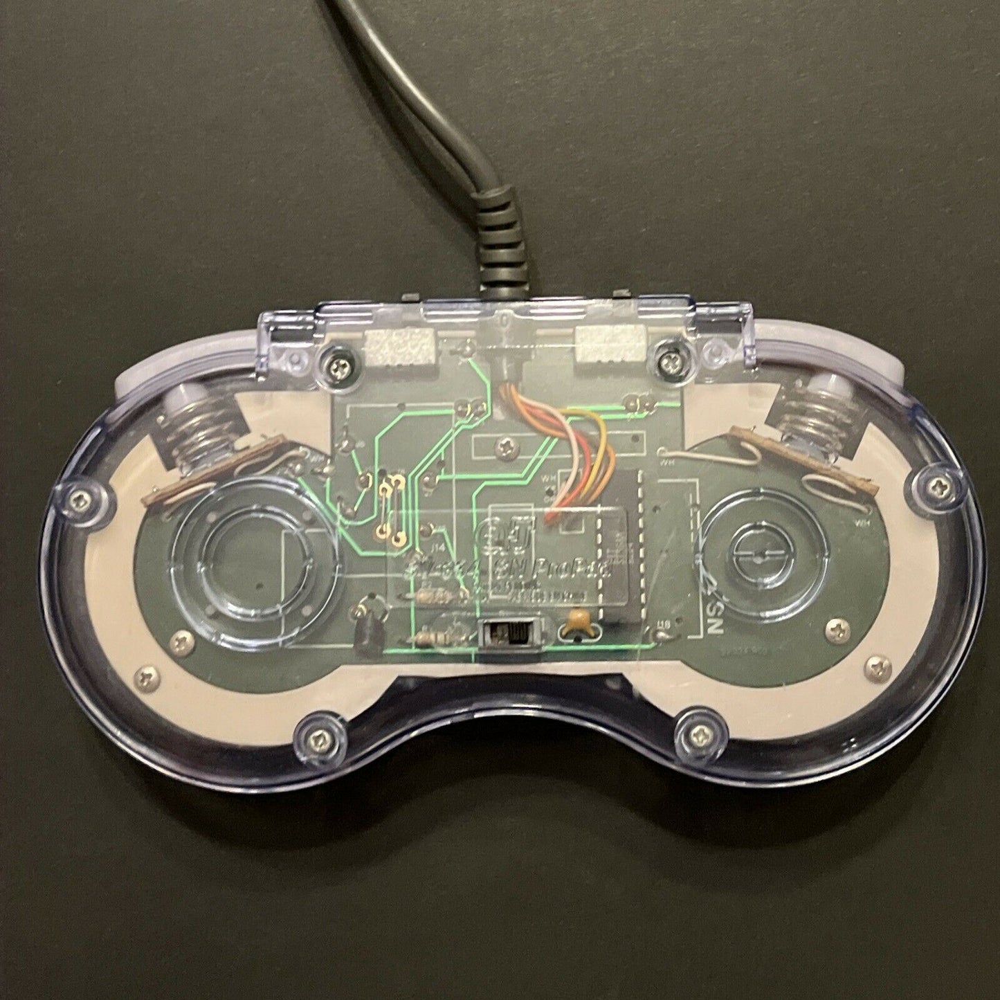 Super Nintendo SNES SN ProPad SV1334 Controller Turbo Transparent Light Blue