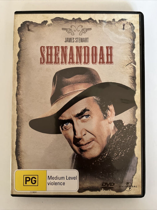 Shenandoah (DVD, 1965) James Stewart, Doug McClure, Glen Corbett. Region 4,2