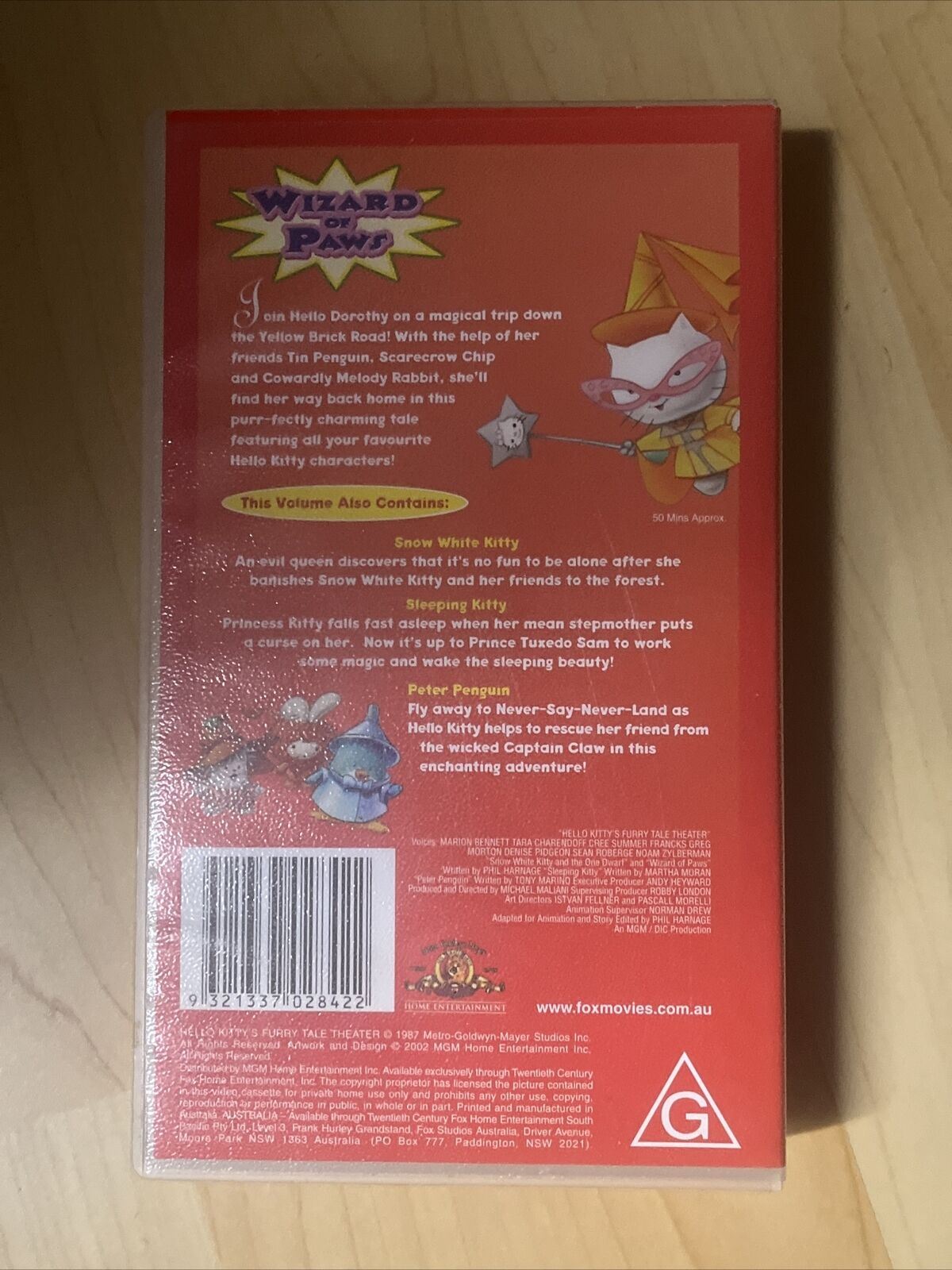 Hello Kitty Wizard of Paws VHS PAL 1987