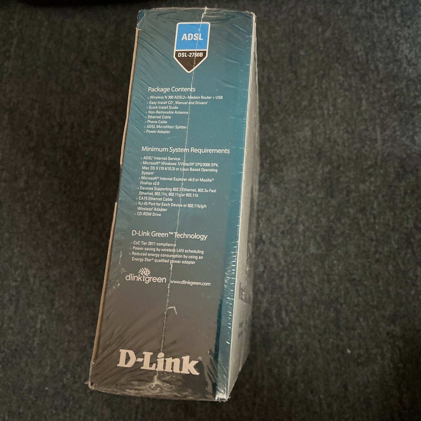 D-Link Wireless N 300 ADSL2+ Modem Router + USB *New Sealed*