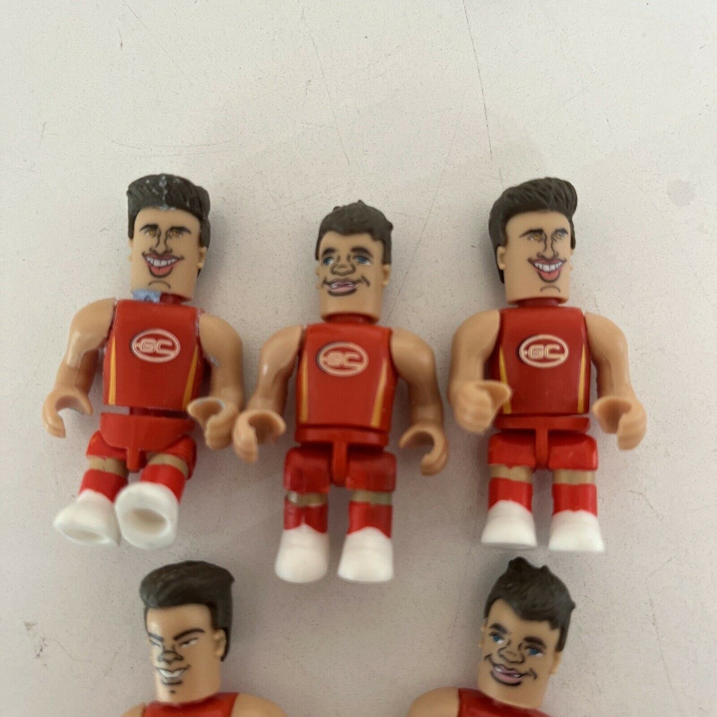 5x AFL Micro-figures Gold Coast Football Club - Swallow, Prestia, O'Meara