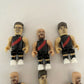 6x AFL Micro-figures Essendon Bombers - Goddard, Chapman, Carlisle