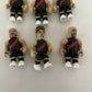 6x AFL Micro-figures Essendon Bombers - Goddard, Chapman, Carlisle